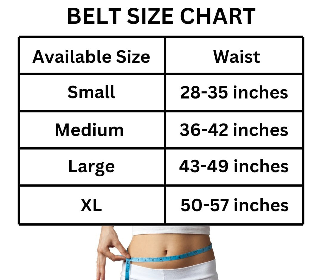 High-Waist Support Belt with 6-Hook Adjustable Fit